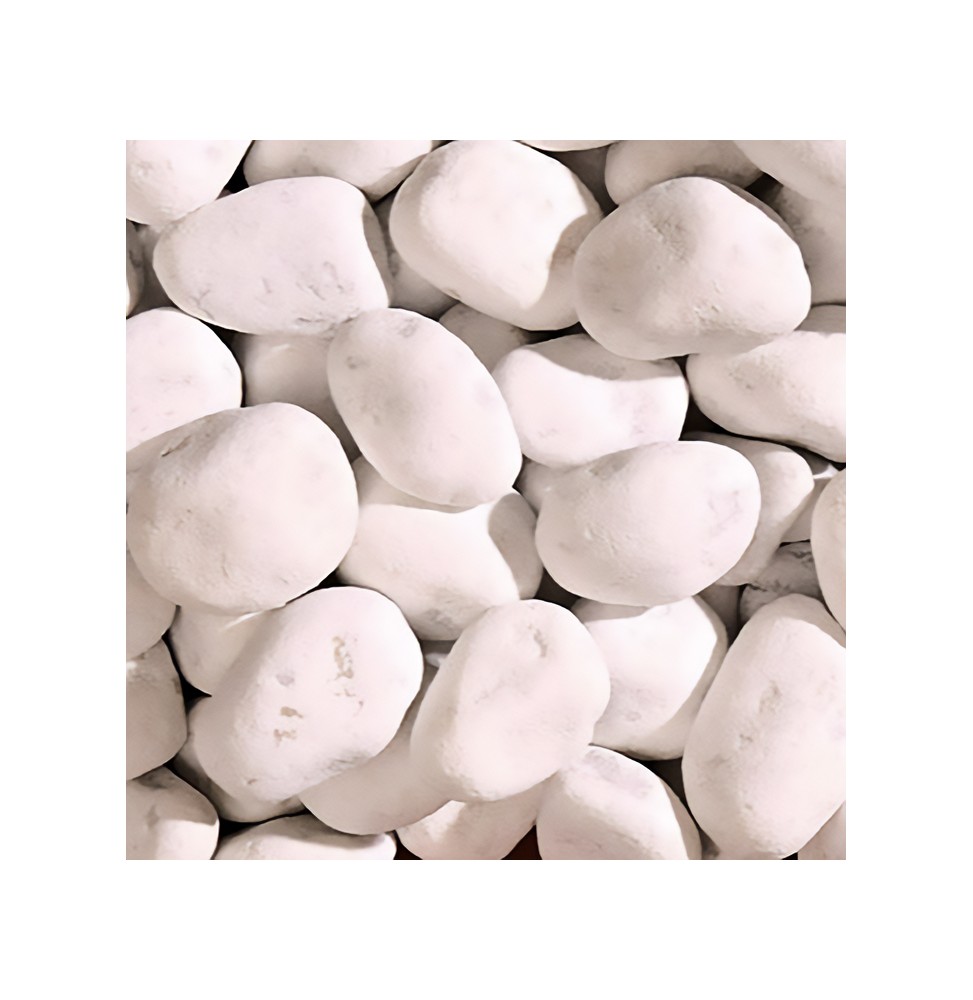 Galet blanc zandobbio en sac 25 Kg