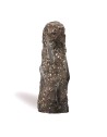 80cm Obelisk Fossil Black Monolithe pointu