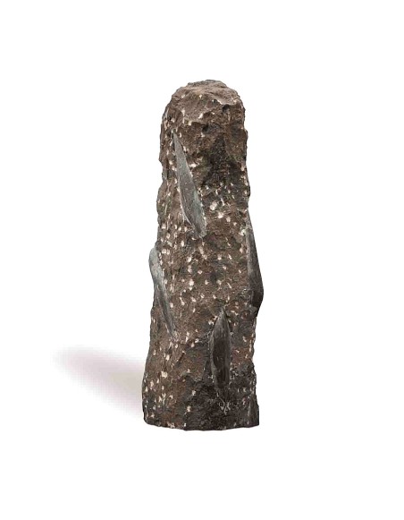 130cm Obelisk Fossil Black Monolithe pointu