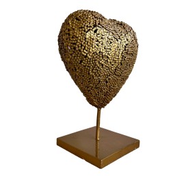Coeur or chaines sculpture...