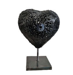 Coeur noir chaines...