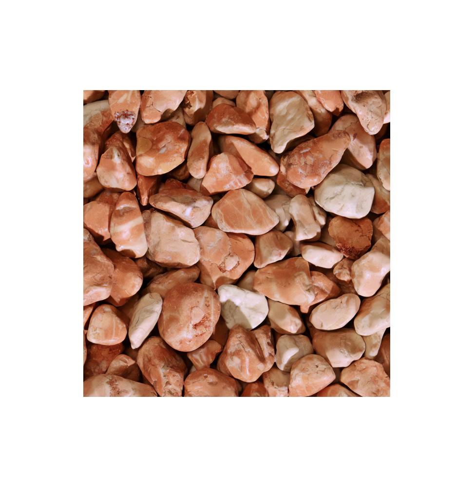 Galet rose corallo en sac 25 Kg