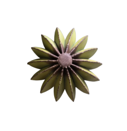 Cactus boule sculpture métallique 40x40x40cm