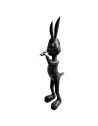 Lapin cartoon sculpture métallique 160x40x45cm