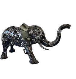 Eléphant sculpture métallique 70x140x65cm