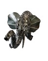Eléphant sculpture métallique 70x140x65cm