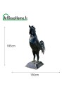 Coq sculpture métallique 185x130x62cm