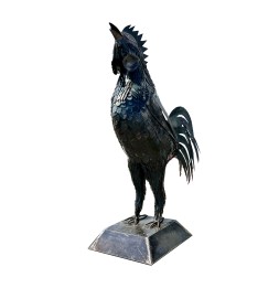 Coq sculpture métallique...