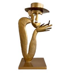 Homme chapeau sculpture...