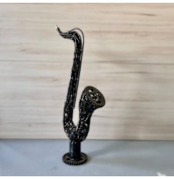 Saxo sculpture métallique 87x18x40cm