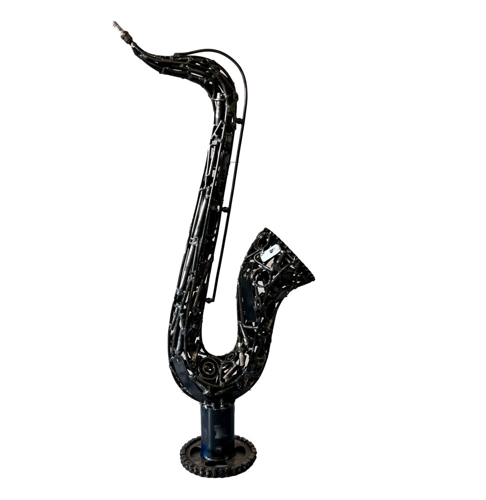 Saxo sculpture métallique 87x18x40cm