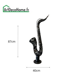Saxo sculpture métallique 87x18x40cm