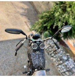 Moto taille réelle sculpture métallique 145x200x60cm