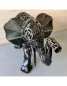 Eléphant sculpture métallique 70x140x65cm