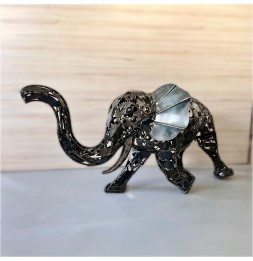 Eléphant sculpture métallique 70x140x65cm