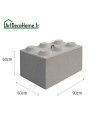Bloc béton 90x60x60cm empilable
