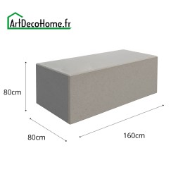 Bloc béton 160x80x80cm lisse