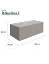 Bloc béton 160x80x80cm lisse