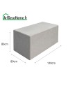 Bloc béton 120x80x80cm lisse