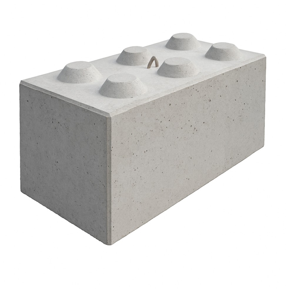 Bloc béton 120x60x60cm empilable