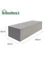 Bloc béton 180x60x60cm lisse