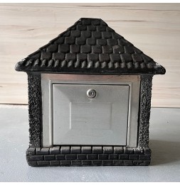 Boite aux lettres noire 34x40x25cm