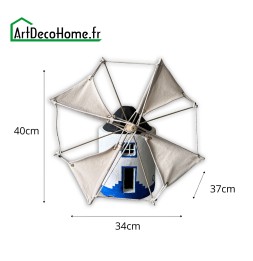 Moulin à vent 40x37x34cm