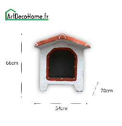 Niche béton 66x70x54cm