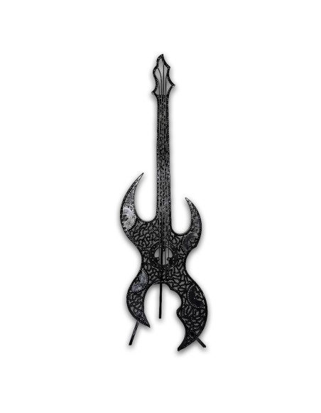 Guitare heavy sculpture métallique 183x57x40cm