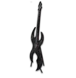 Guitare heavy sculpture métallique 183x57x40cm