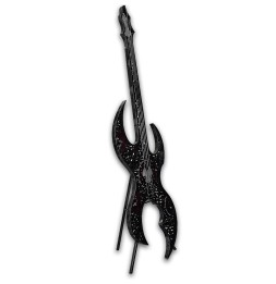 Guitare heavy sculpture métallique 183x57x40cm