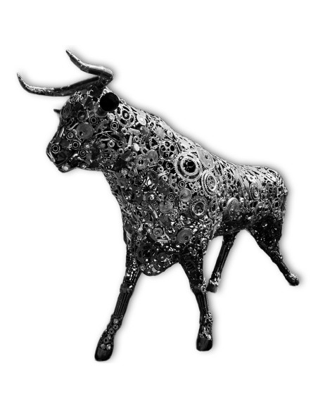 Taureau sculpture métallique 300x185x70cm