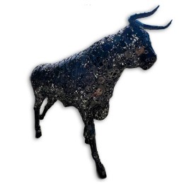 Taureau sculpture métallique 300x185x70cm