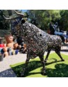 Taureau sculpture métallique 300x185x70cm