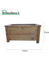 Jardinière rectangulaire 102x52x55