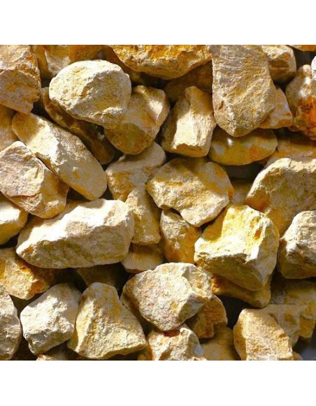 Pierre à gabion crème en vrac