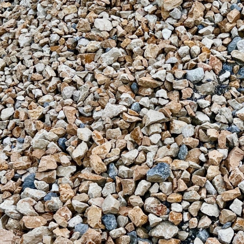 Concassé mélange jaune blanc gris en vrac