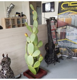 Cactus sculpture métallique 180x55x45cm