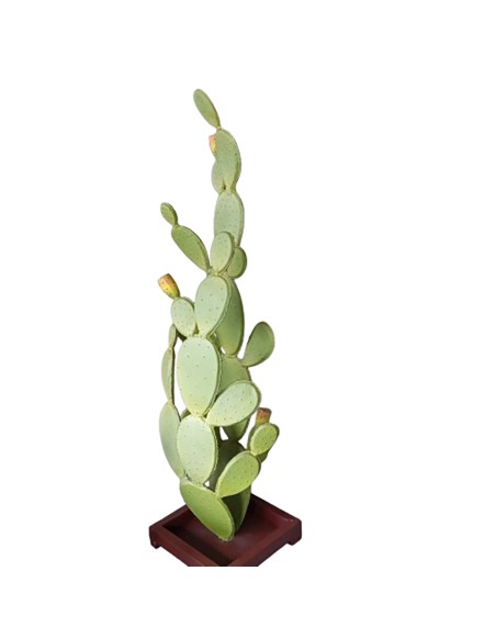 Cactus sculpture métallique 180x55x45cm