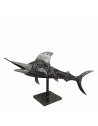 Poisson espadon sculpture métallique 60x110x45cm