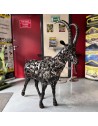 Bouquetin sculpture métallique 130x120x40cm