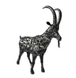 Bouquetin sculpture...