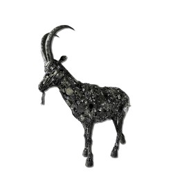 Bouquetin sculpture métallique 130x120x40cm