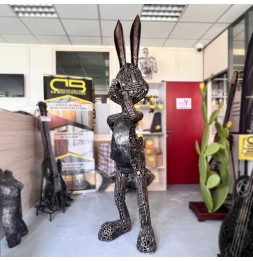 Bugs Bunny sculpture métallique 230x65x75cm