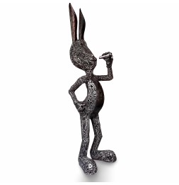 Bugs Bunny sculpture métallique 230x65x75cm