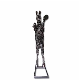 Cheval cabré sculpture métallique 160x170x40cm