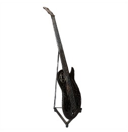 Guitare basse sculpture métallique 160x50x40cm