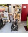 Guitare basse sculpture métallique 160x50x40cm