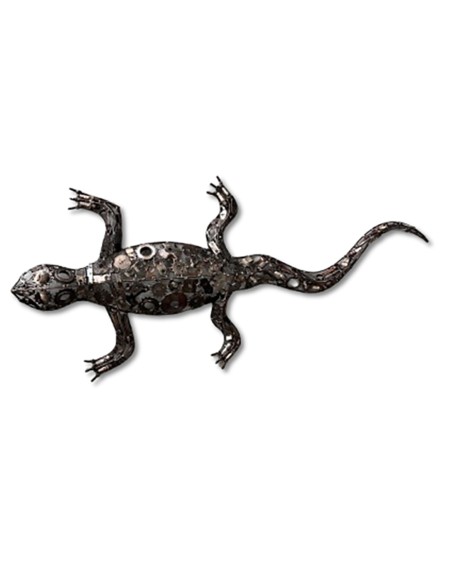 Lézard sculpture métallique 150x70x10cm
