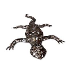 Lézard sculpture métallique 150x70x10cm